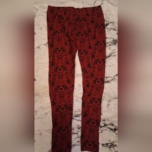 Mossimo Supply Co. Red and Black Leggings